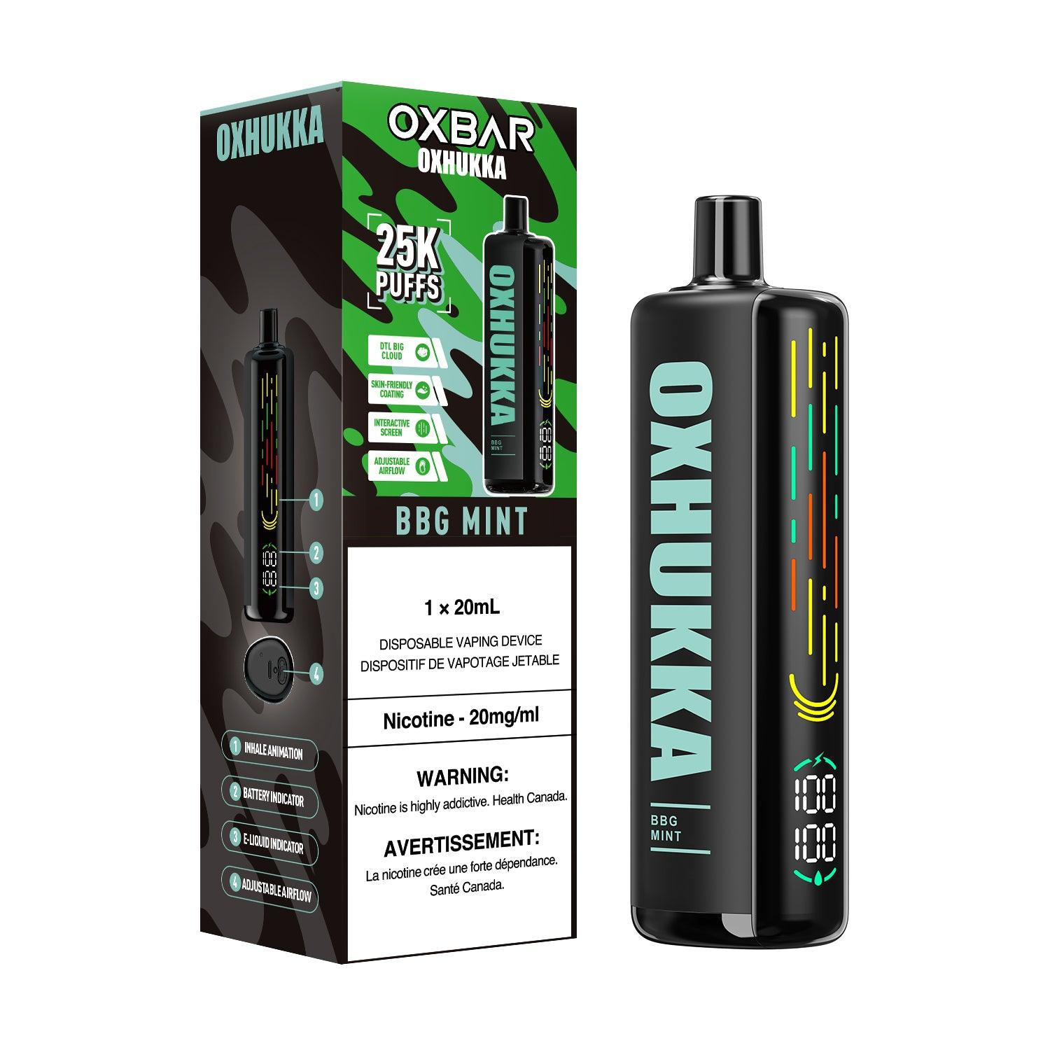 Oxbar Oxhukka - BBG Menthe (menthe bubble-gum)