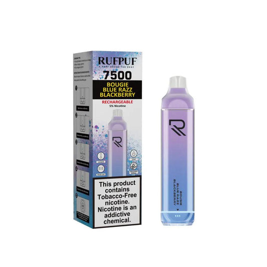 Rufpuf 7500 Zero Nic - Bougie Blue Razz Blackberry