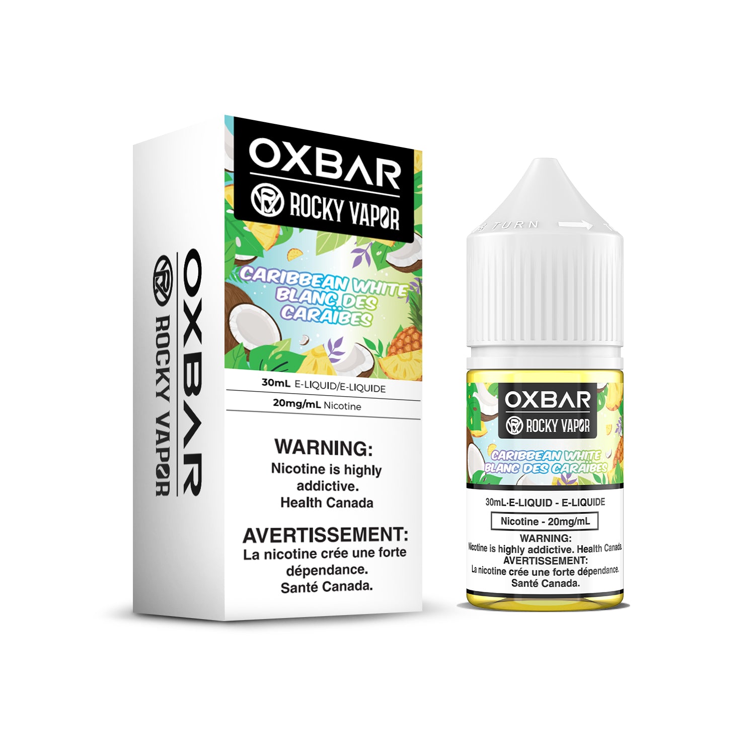 Oxbar Rocky Vapor Salts - Caribbean White