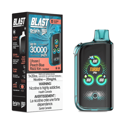 Drip'n Fasta Blast 30K - Peach Blue Razz Ice