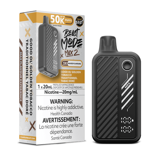 Saveur Beast Beastmode MAX 2 - Le bon vieux tabac doré