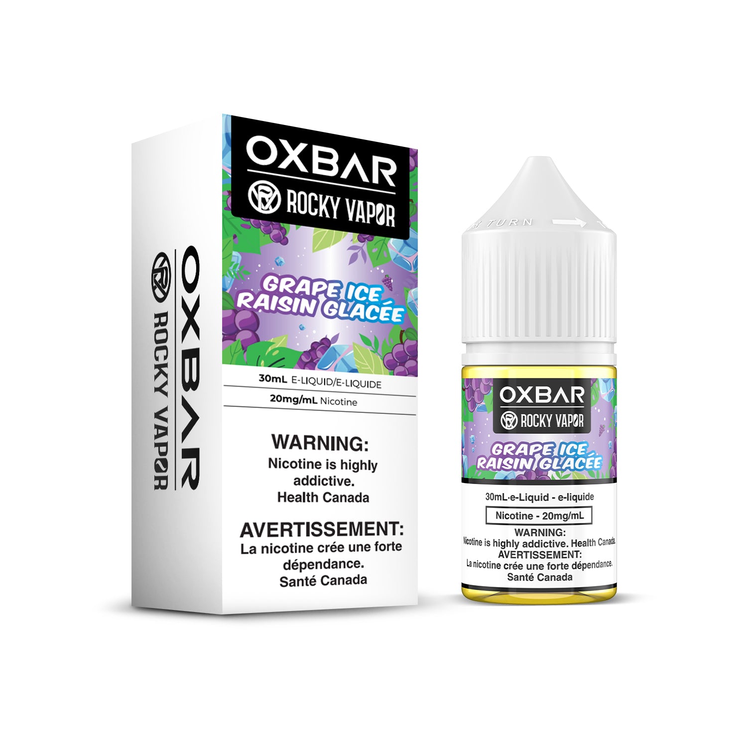 Oxbar Rocky Vapor Salts - Grape Ice