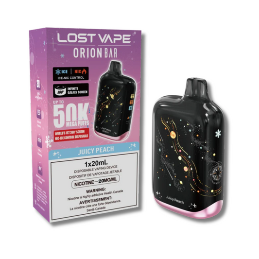 Barre Lost Vape Orion 50K - Pêche juteuse