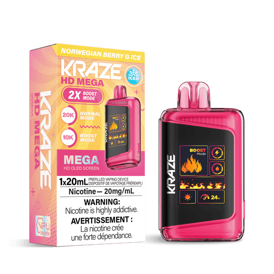 Kraze HD Mega - Norwegian Berry G Ice