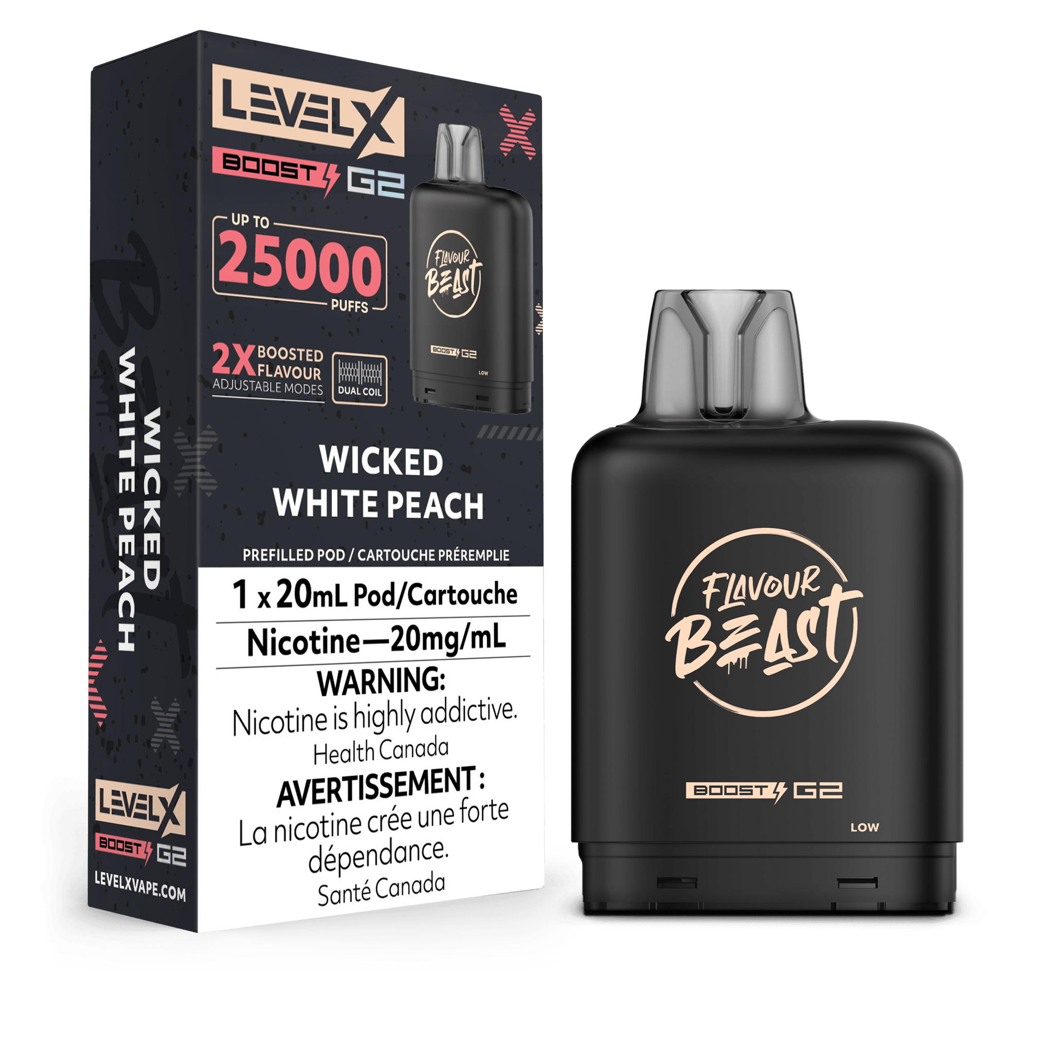 Saveur Beast Boost G2 de niveau X - Pêche blanche perverse