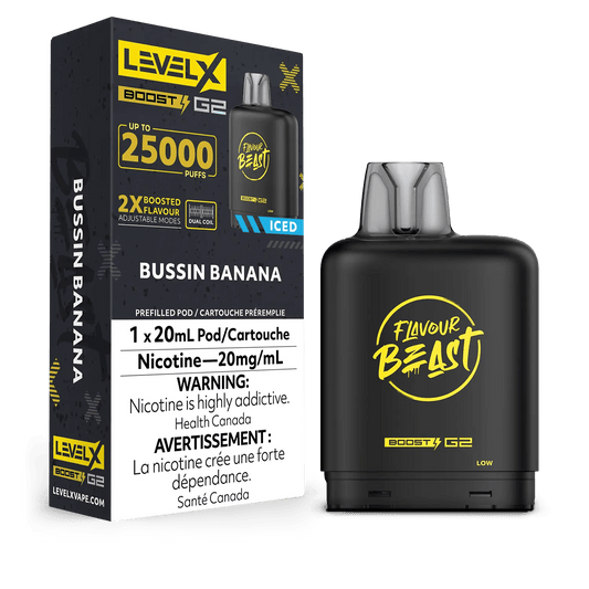 Level X Boost G2 Flavour Beast - Bussin Banana Iced