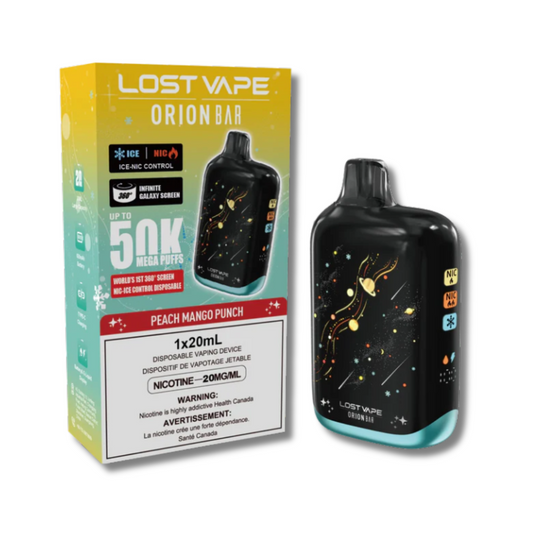 Barre Lost Vape Orion 50K - Punch pêche-mangue