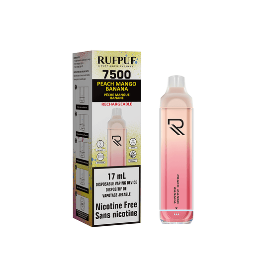 Rufpuf 7500 Zero Nic - Peach Mango Banana