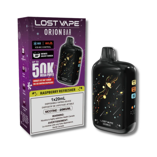 Barre Lost Vape Orion 50K - Rafraîchissante à la framboise