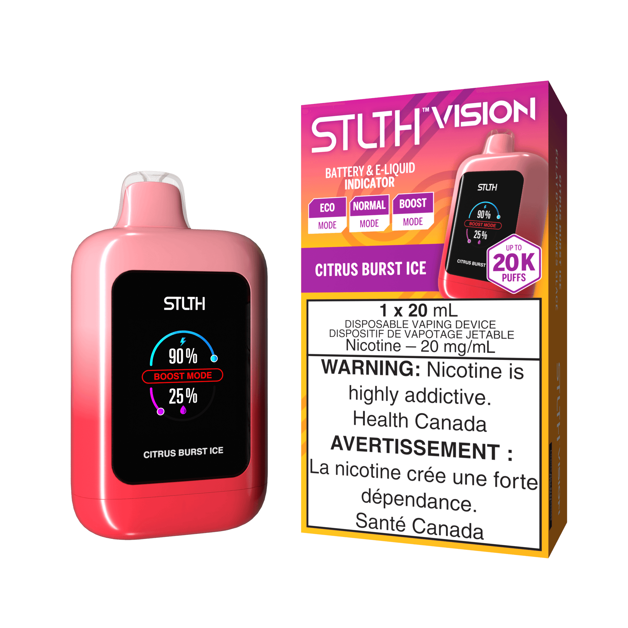 Vision STLTH – Glace éclatée aux agrumes