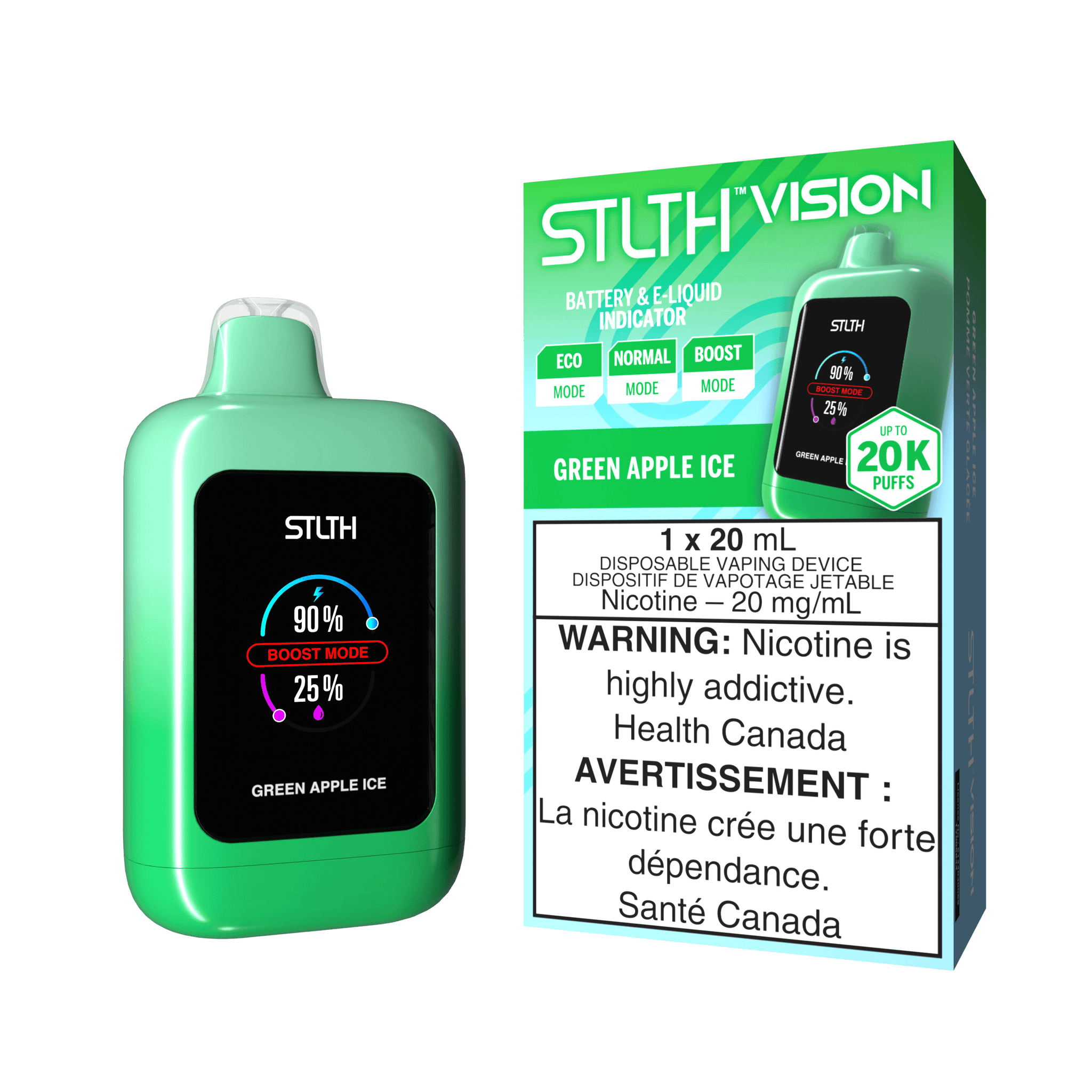 Vision STLTH – Glace à la pomme verte