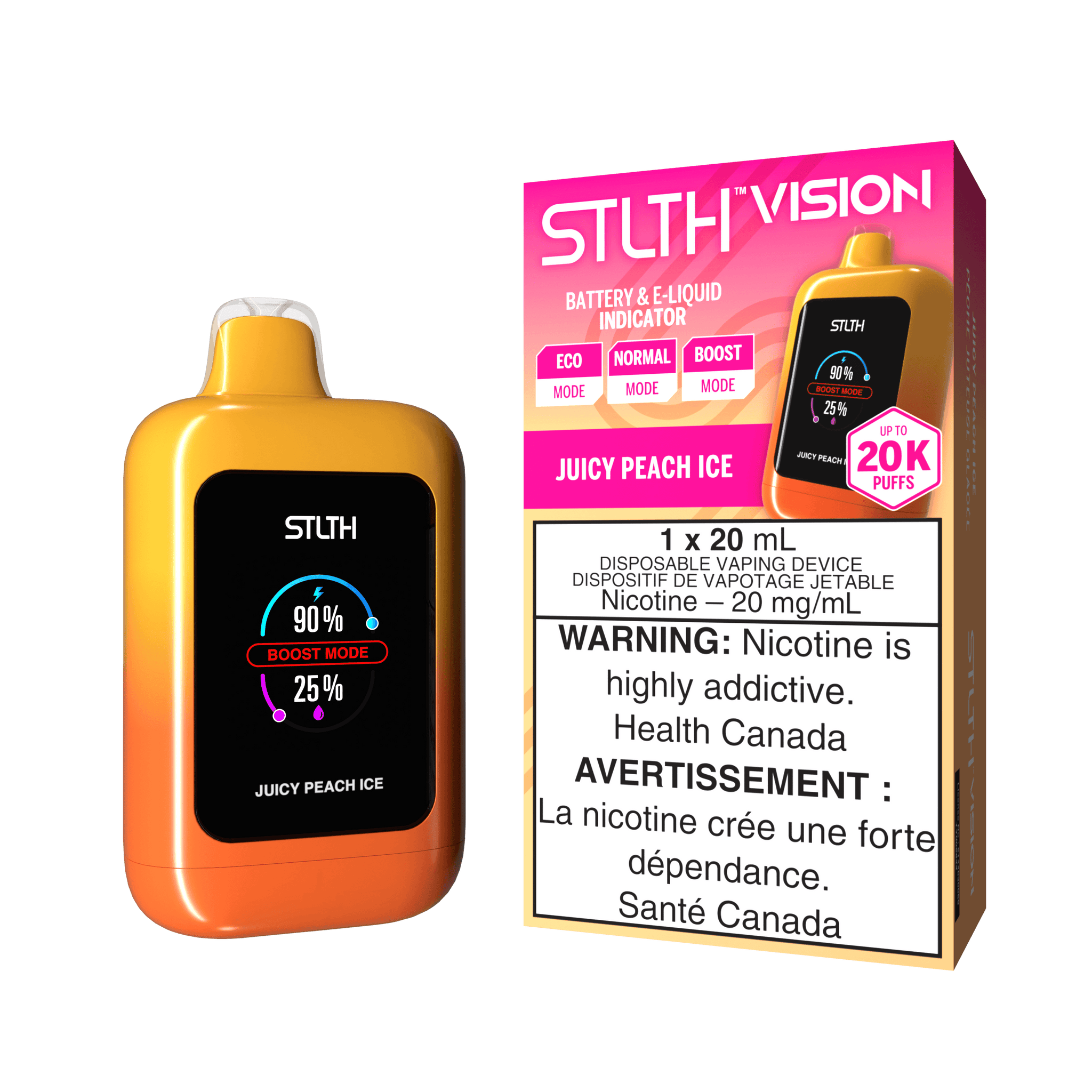 STLTH Vision – Glace à la pêche juteuse