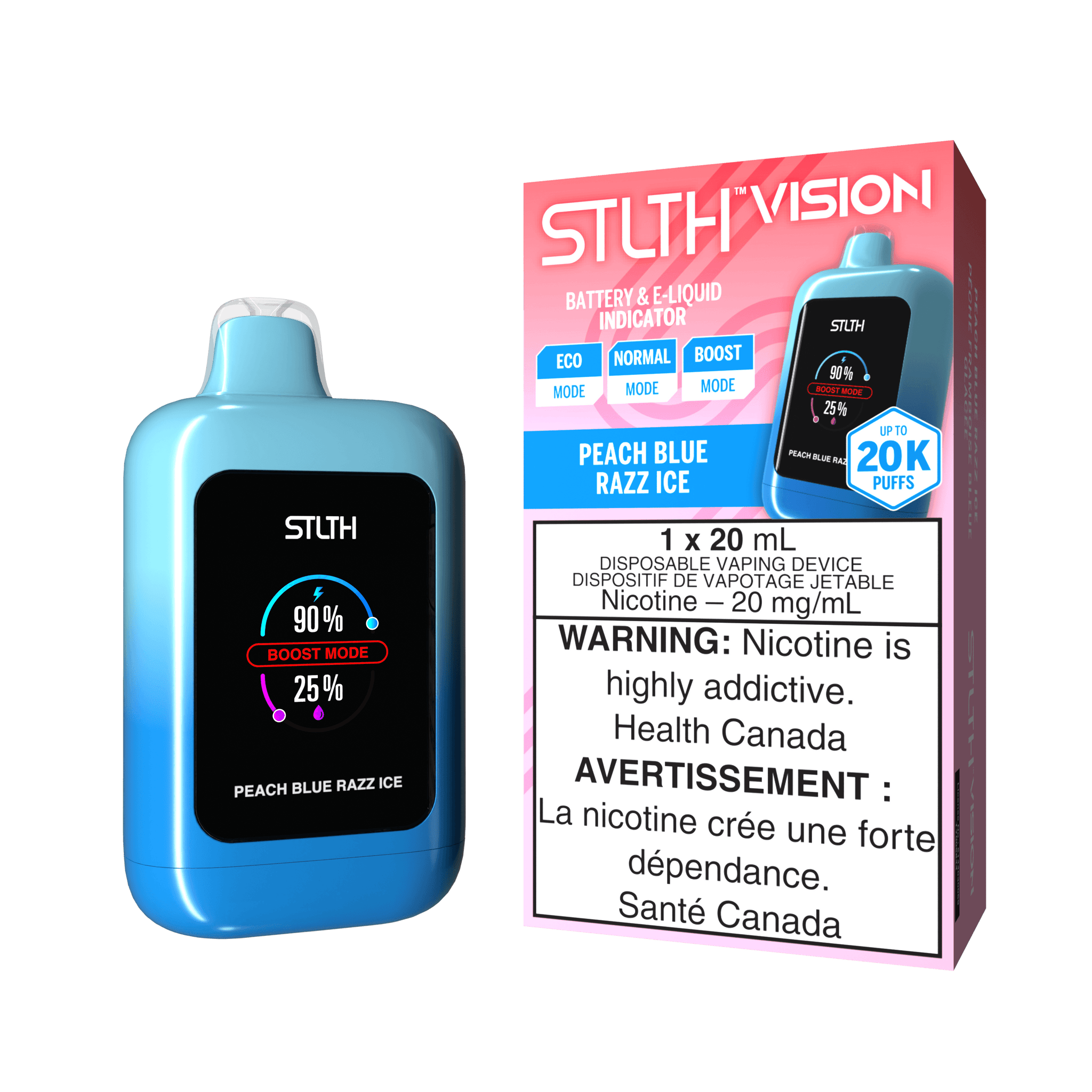 STLTH Vision - Peach Blue Razz Ice