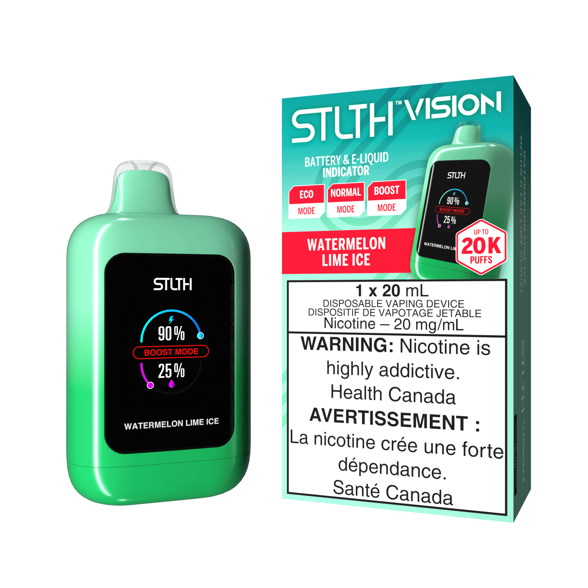 STLTH Vision - Glace à la pastèque et au citron vert