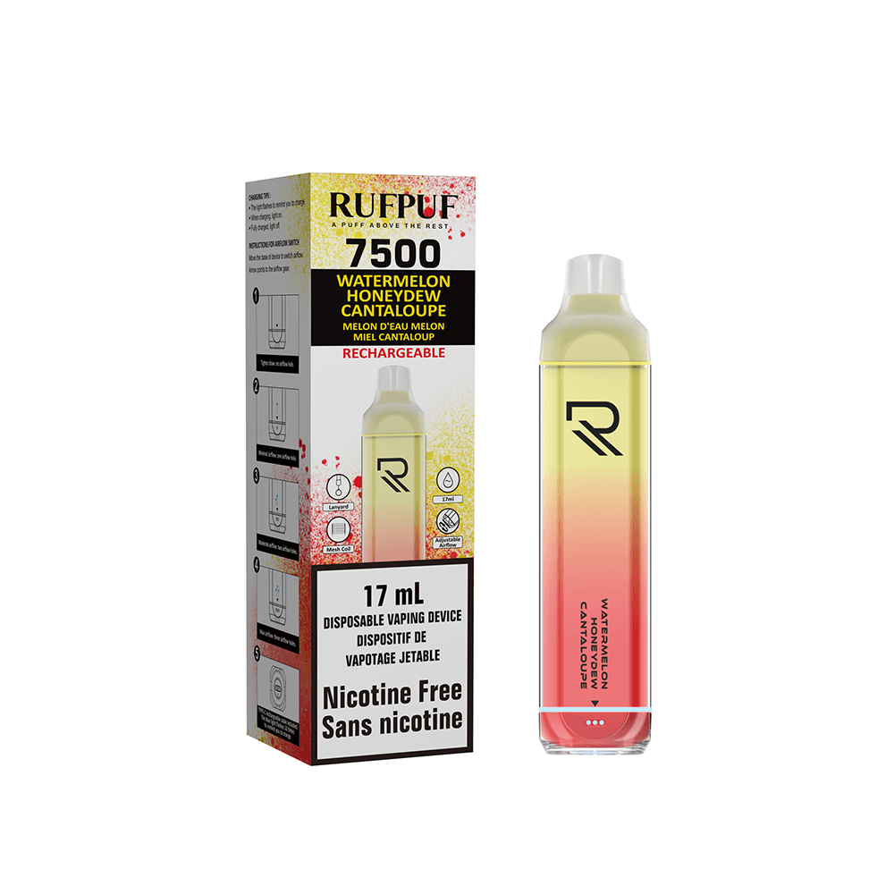 Rufpuf 7500 Zero Nic - Watermelon Honeydew Cantaloupe