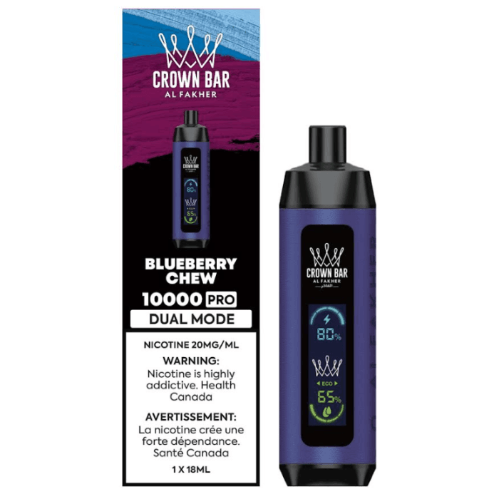 Crown Bar 10K Blueberry Chew Disposable Vape, 18mL - Vapor Shoppe