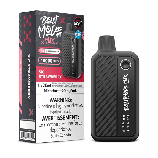 Flavour Beast BEASTMODE MAX - Sic Strawberry Iced - Vapor Shoppe