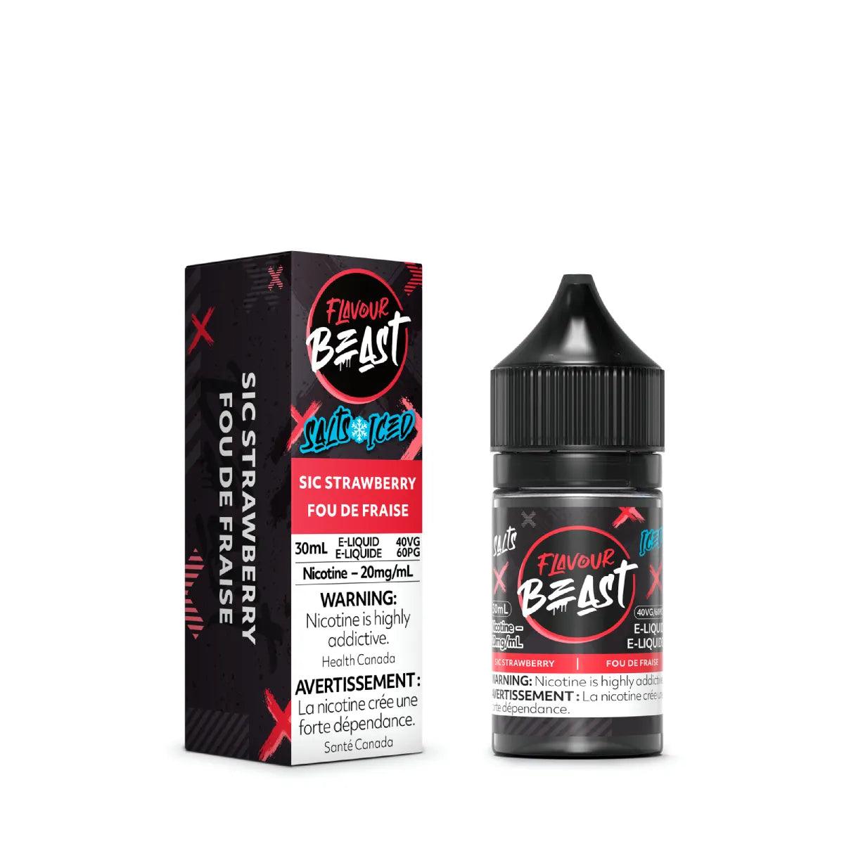 Flavour Beast Salts - Sic Strawberry Iced - Vapor Shoppe