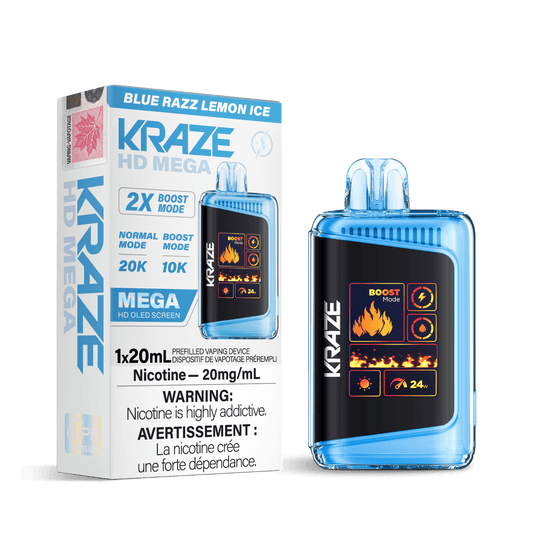 Kraze HD Mega - Blue Razz Lemon Ice - Vapor Shoppe