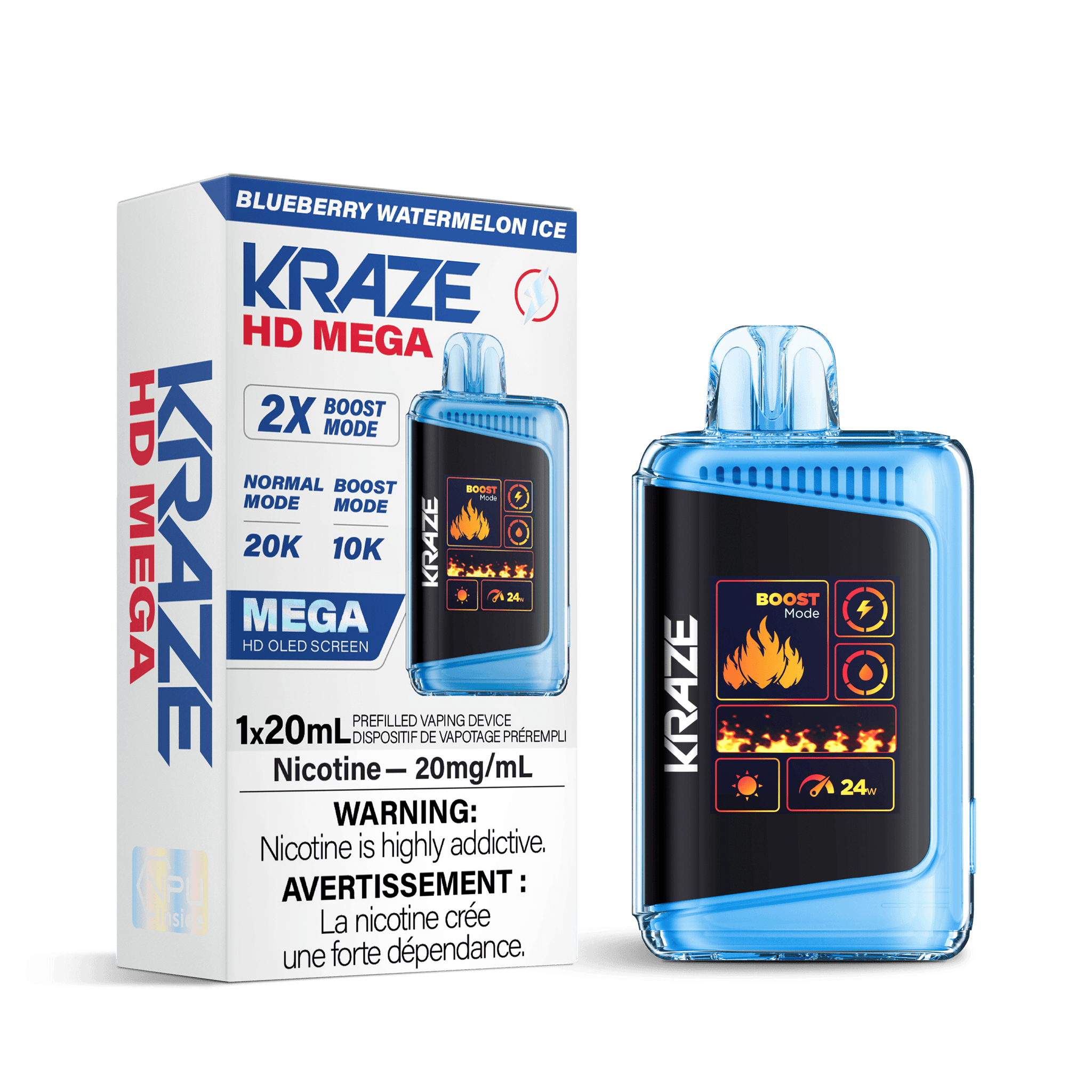 Kraze HD Mega - Blueberry Watemelon Ice - Vapor Shoppe