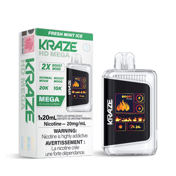 Kraze HD Mega - Fresh Mint Ice - Vapor Shoppe