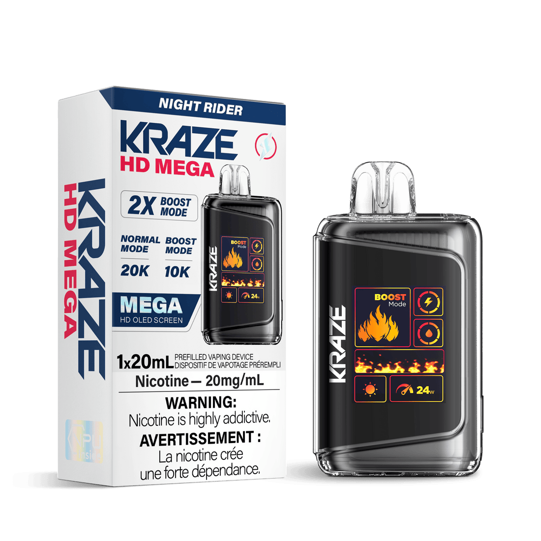 Kraze HD Mega - Night Rider - Vapor Shoppe