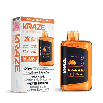 Kraze HD Mega - Peach Mango Ice - Vapor Shoppe