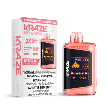 Kraze HD Mega - Strawberry Burst Ice - Vapor Shoppe