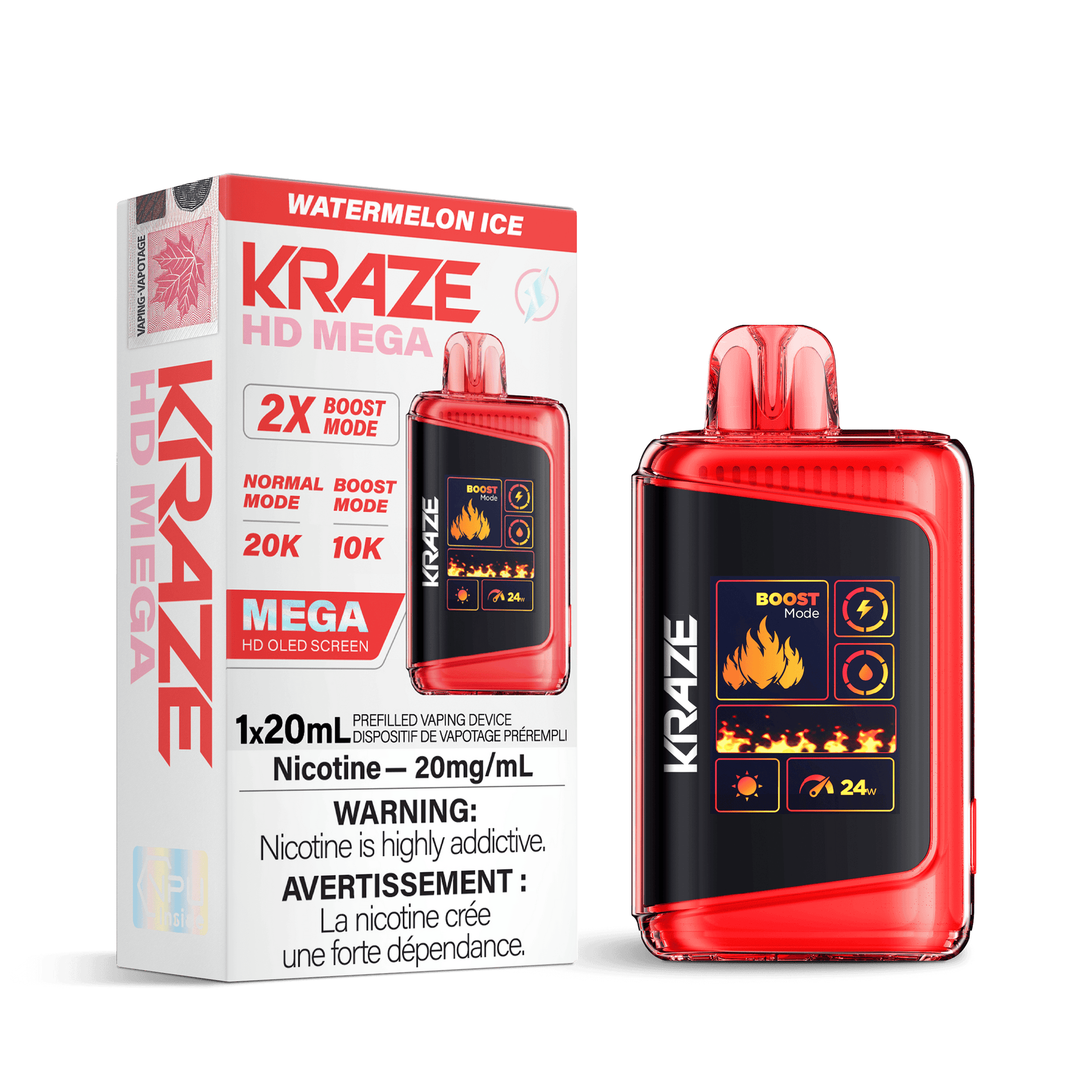 Kraze HD Mega - Watermelon Ice - Vapor Shoppe