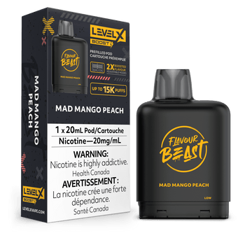 Level X Boost Flavour Beast - Mad Mango Peach - Vapor Shoppe