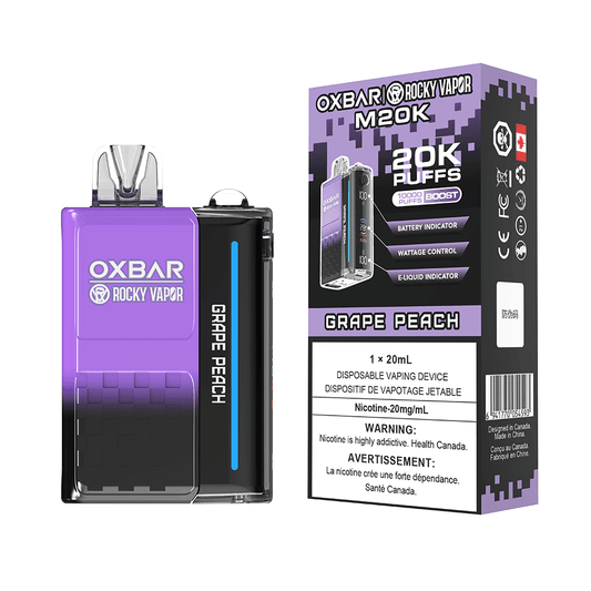 Oxbar M20K - Grape Peach - Vapor Shoppe