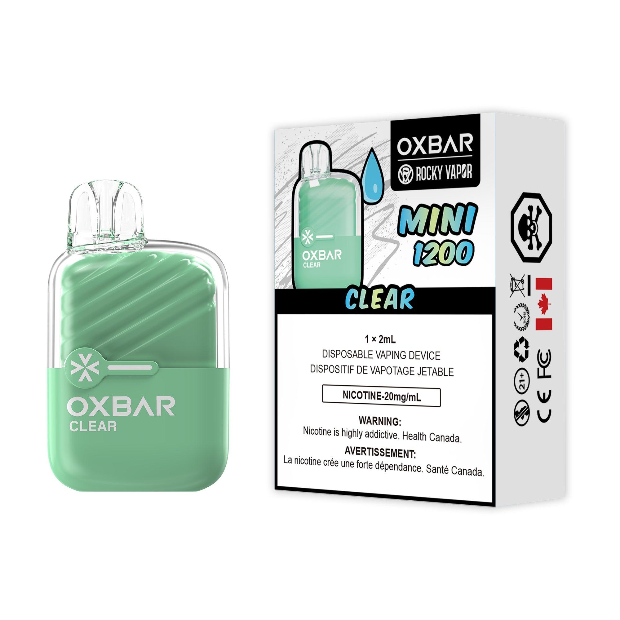 Oxbar Mini 1200 - Clear - Vapor Shoppe