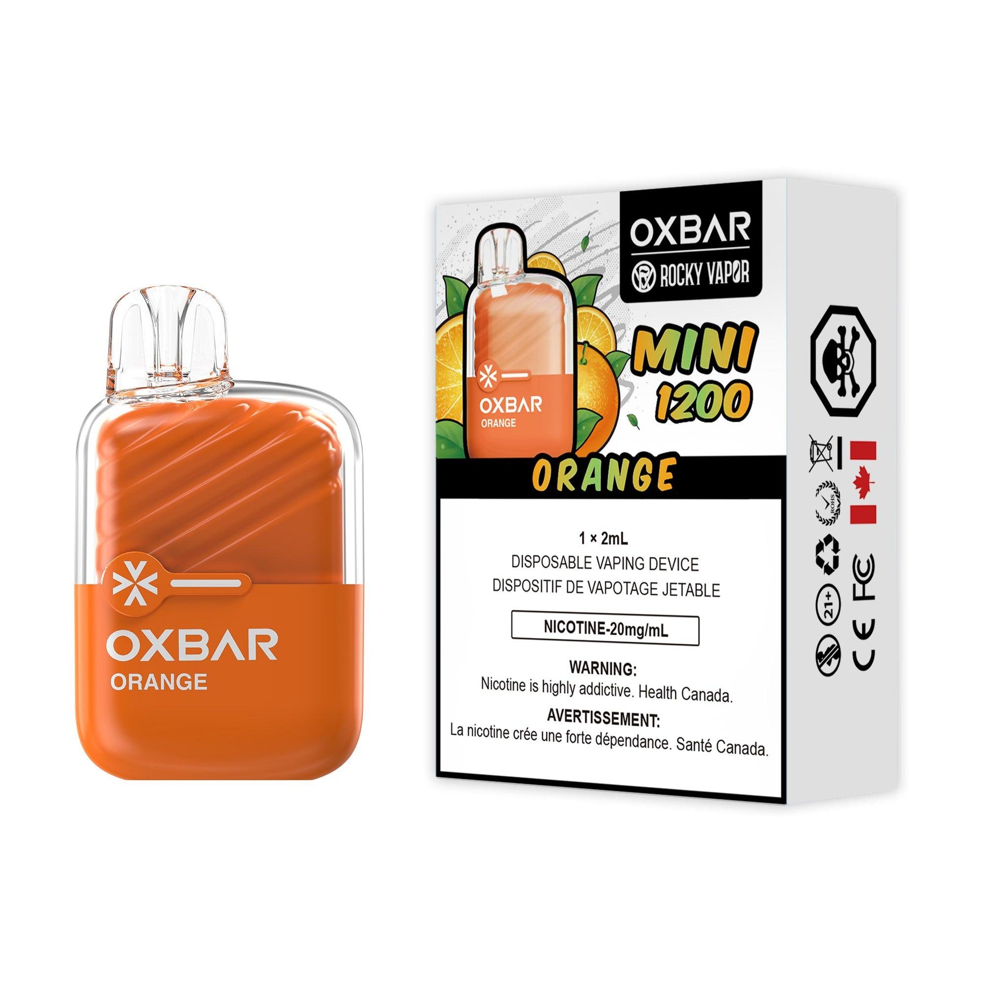 Oxbar Mini 1200 - Orange - Vapor Shoppe