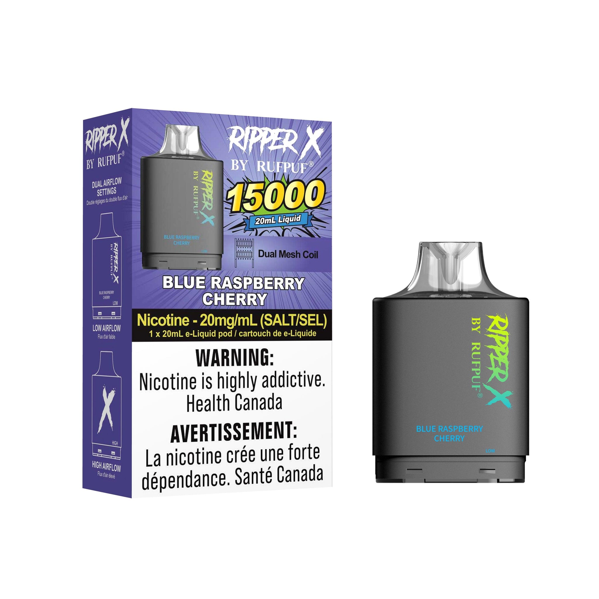 Ripper X 15K Pod - Blue Raspberry Cherry - Vapor Shoppe