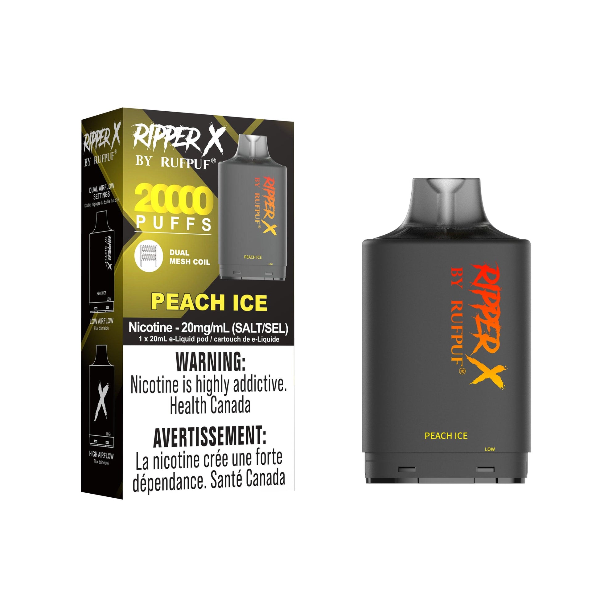Ripper X 20K Pod - Peach Ice - Vapor Shoppe