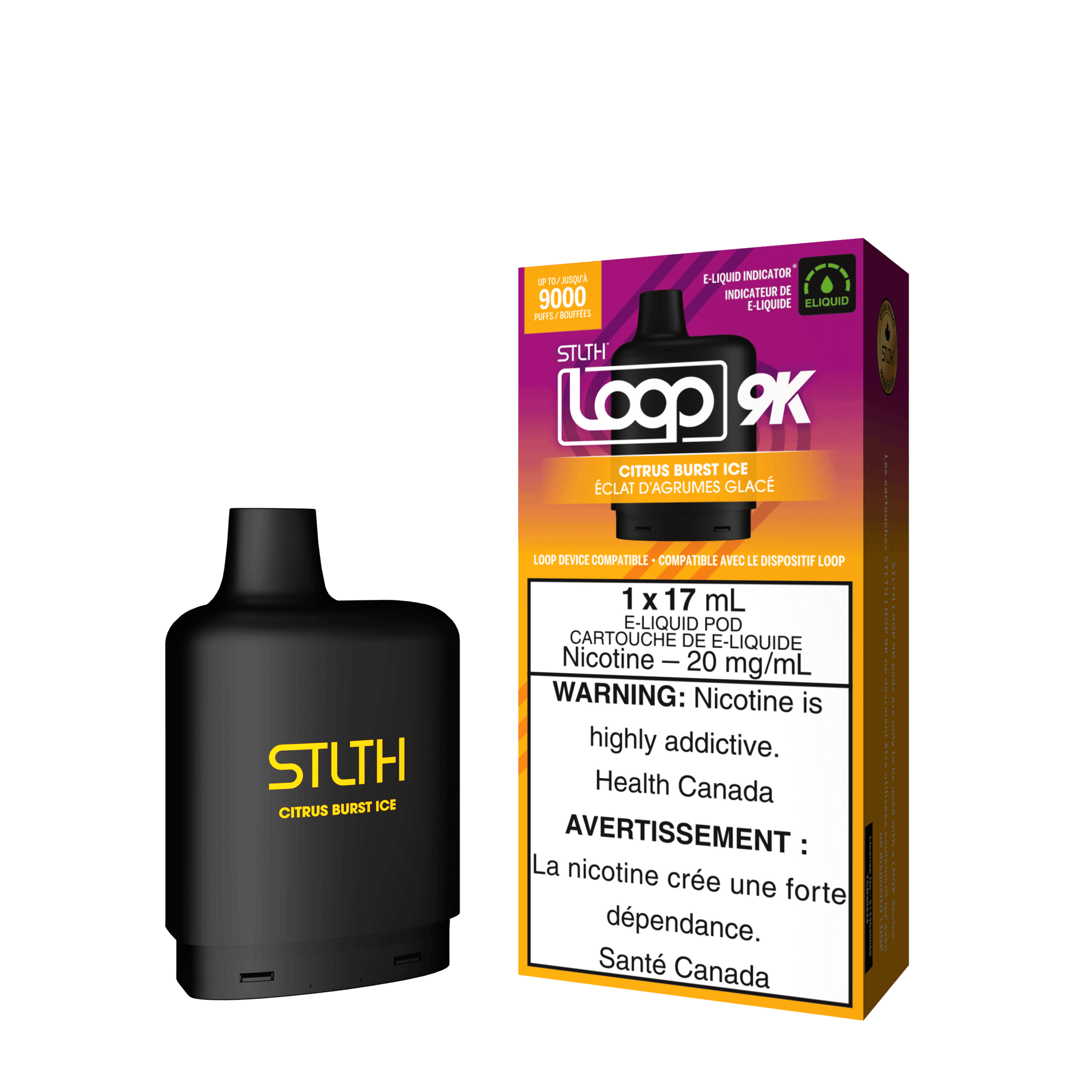 STLTH Loop 9K - Citrus Burst Ice - Vapor Shoppe