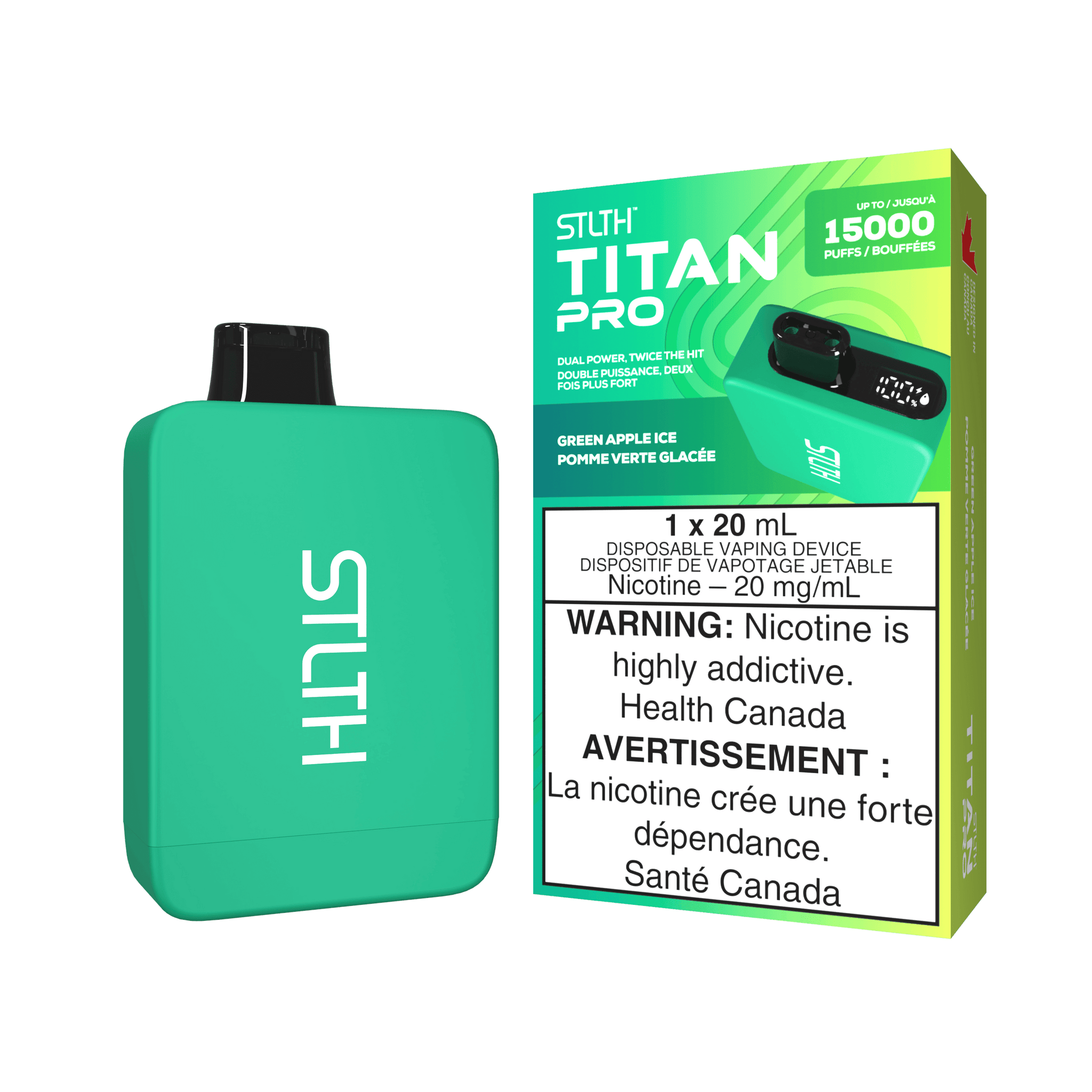 STLTH Titan Pro - Green Apple Ice - Vapor Shoppe