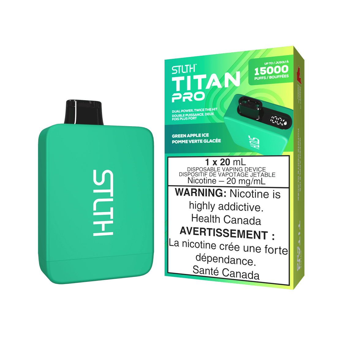 STLTH Titan Pro - Green Apple Ice - Vapor Shoppe