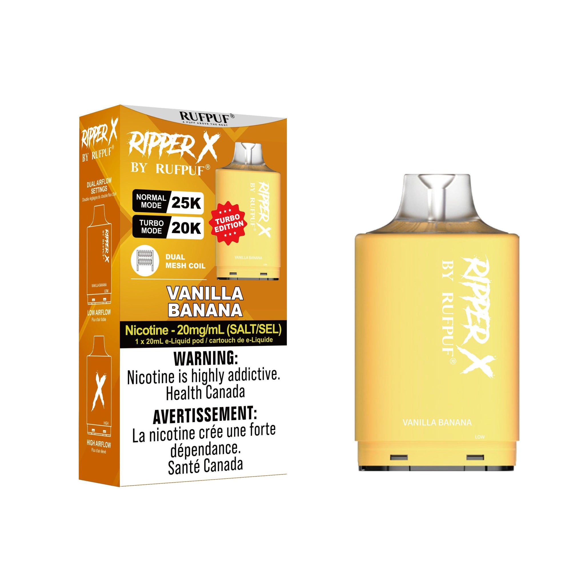 Ripper X 25K Pod - Vanille Banane