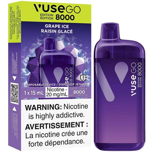 Vuse Go 8000 - Grape Ice - Vapor Shoppe