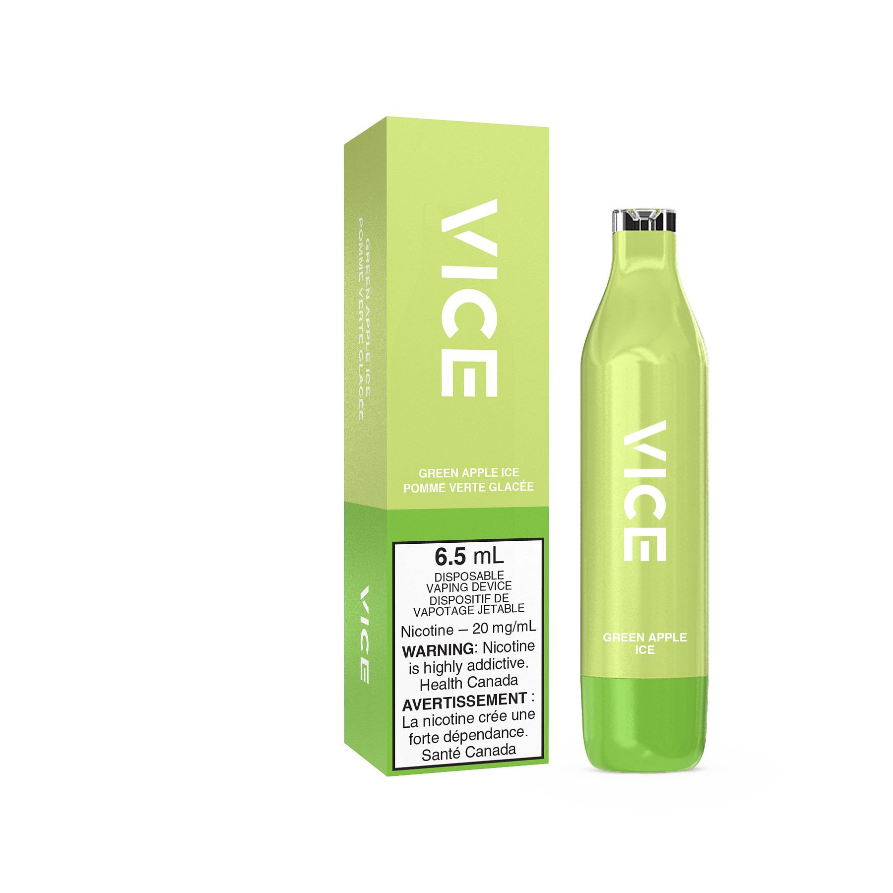 Vice 2500 - Green Apple Ice - Vapor Shoppe