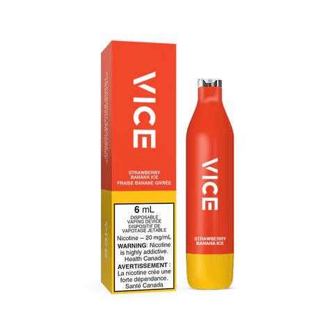 Vice 2500 - Strawberry Banana Ice - Vapor Shoppe