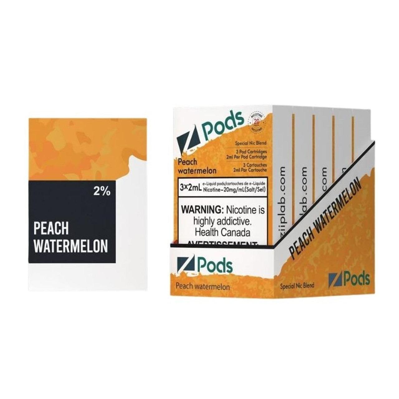 Z Pods - Peach Watermelon 20mg - Vapor Shoppe